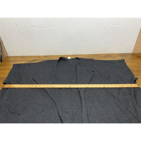 Lululemon Cardigan Women One Size OS Gray After Asana Wrap Studio Cashmere Blend - Picture 8 of 11